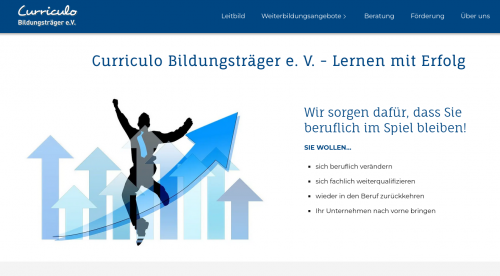 Screenshot Curriculo Bildungsträger e. V.